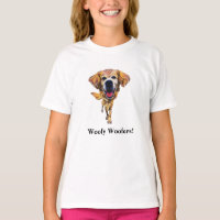 Funny Golden Retriever Girls T - Shirt