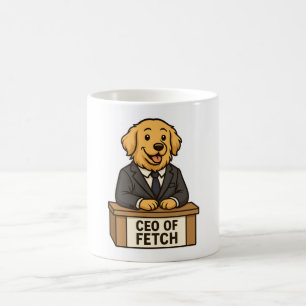 Funny Golden Retriever in einem Anzug Dog Design Kaffeetasse