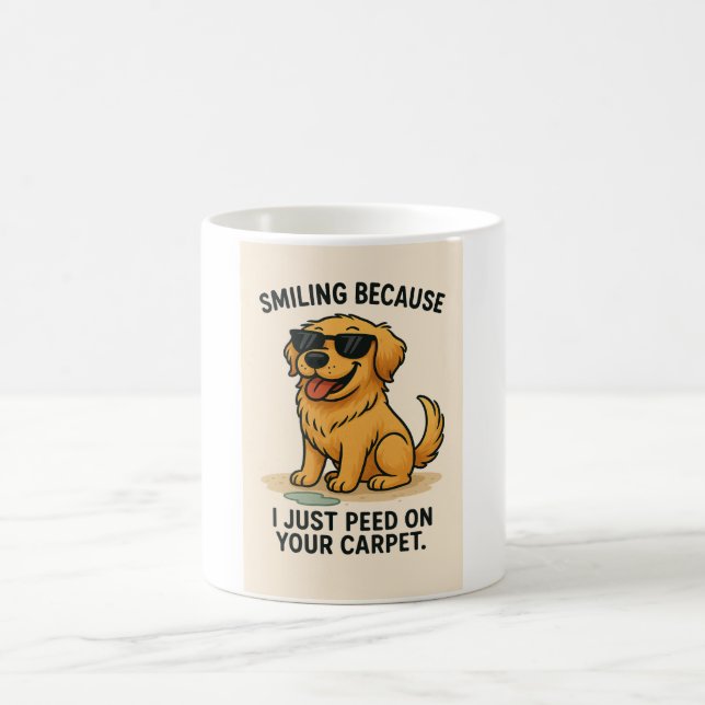 Funny Golden Retriever Mug  (Centre)