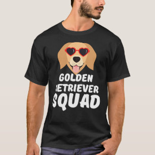 Funny Golden Retriever Squad Weiße Niedliche Sonne T-Shirt