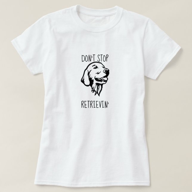 Funny Golden Retriever T-shirt de base (Design devant)