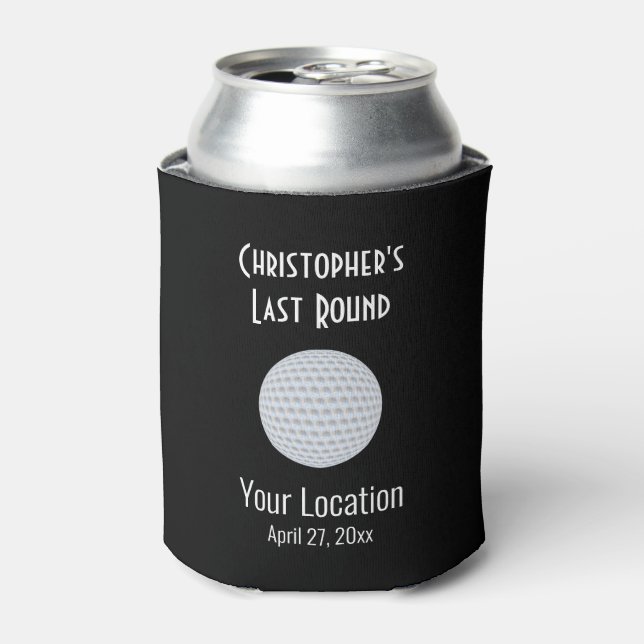 Funny Golf Ball Bachelor Party Gastgeschenk Hochze Dosenkühler (Kanne Vorderseite)