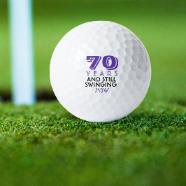 Funny Golf Balls 70. Geburtstagsparty Mit Monogram Golfball