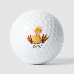 Funny Golf Balls mit spielerisch gelber Ente - Sml Golfball