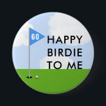 Funny Golf Birthday Button<br><div class="desc">Golf Birdie Geburtstagsgeburtstag Abzeichen. Bearbeiten Sie Text,  um das Alter Ihres Lieblings-Golfers hinzuzufügen.</div>
