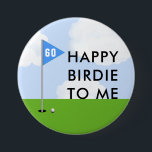 Funny Golf Birthday Button<br><div class="desc">Golf Birdie Geburtstagsgeburtstag Abzeichen. Bearbeiten Sie Text,  um das Alter Ihres Lieblings-Golfers hinzuzufügen.</div>