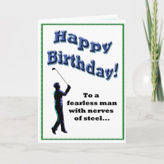 Funny Golf Birthday Card Karte