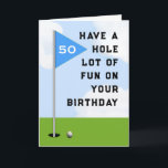 Funny Golf Birthday Karte<br><div class="desc">Kreative Golf Geburtstagskarte für Golfer. So personalisieren Sie Text bearbeiten, um Namen und Alter hinzuzufügen oder auf andere Weise anpassen.</div>