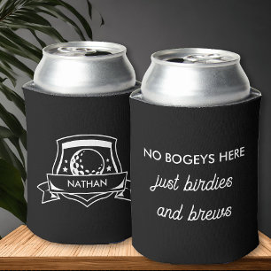 Funny Golf Bogey Birdies and Brews Personalisiert Dosenkühler
