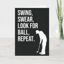 Funny Golf Cards für Freunde Golfer Ihm