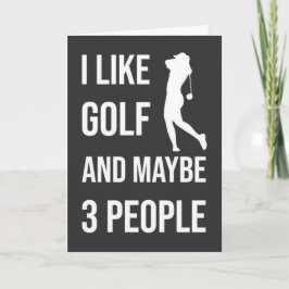 Funny Golf Cards für ihre Frauen Golfday Golfaddie Karte