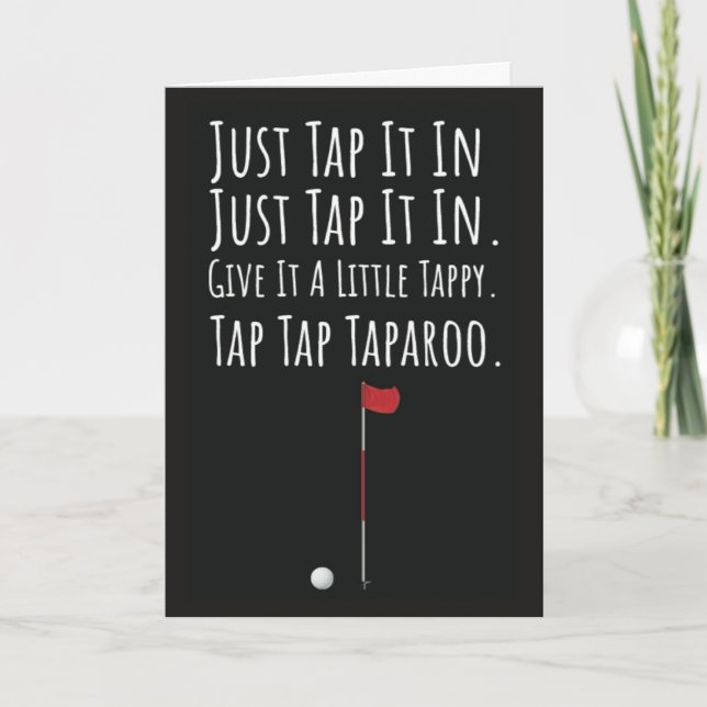 Funny Golf Cards Golfer Sports Player Quote Witz Karte (Vorderseite)