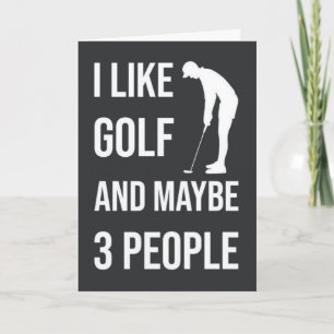 Funny Golf Cards Sportlicher Spaß für Golfer Karte