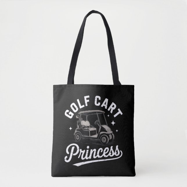 Funny Golf Cart Princess Sarcastic Golfing Ladies Tasche (Vorderseite)