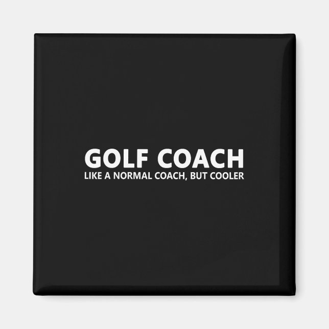 Funny Golf Coach Definition Golfwagen Magnet (Vorne)
