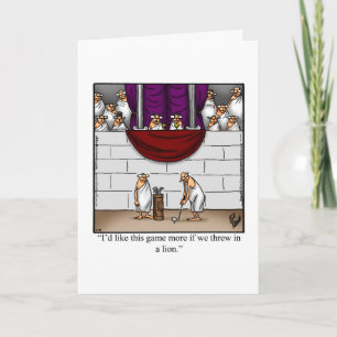 Funny Golf Day 17 janvier Carte de voeux