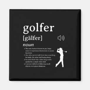 Funny Golf Definitionen für Golfer - Golfer" Magnet