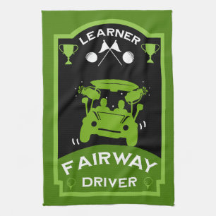 Funny Golf Geschenk für Anfänger Geschirrtuch