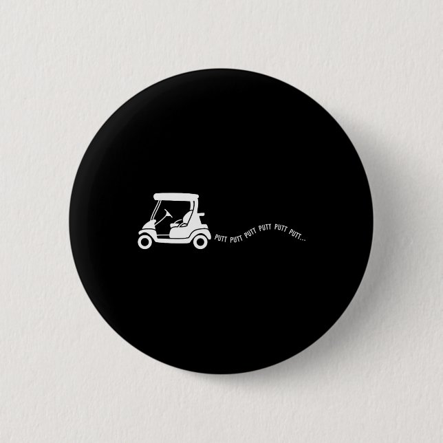 Funny Golf Geschenk Golfspielen Cart Jota Putt Bir Button (Vorderseite)