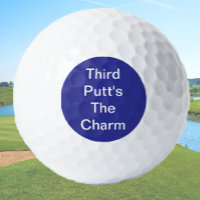 Funny Golf Geschenk Joke Dritter Putt ist der Char