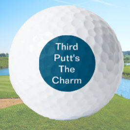 Funny Golf Geschenk Joke Dritter Putt ist der Char Golfball
