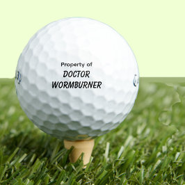 Funny Golf Geschenk Joke Wormburner Golfball