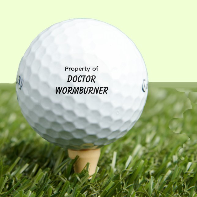 Funny Golf Geschenk Joke Wormburner Golfball (Von Creator hochgeladen)