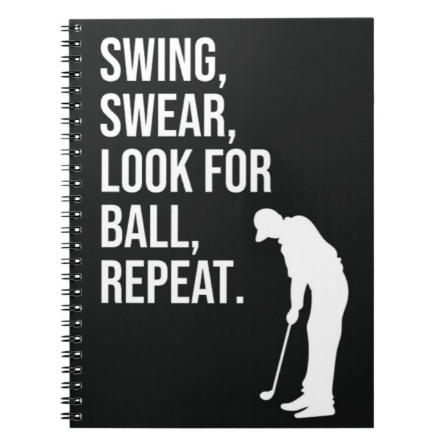 Funny Golf Geschenke für Golfer Spaß Joystick Notizblock (Vorderseite)