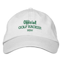 Funny Golf Hacker Custom Monogram bestickt