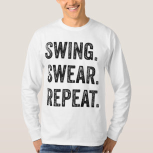 Funny Golf Hommes femmes à coudre Sweat Répéter Go