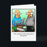 Funny Golf Humor Birthday Greeting Card Karte<br><div class="desc">Enjoy spreading the laughter with this hilarious golf humor happy birthday greeting card by cartoonist Bill Abbott; send some laughs along with your best wishes for a happy birthday. Bill Abbott's cartoon "Spectickles" the internationally syndicated comic has also appeared in Hallmark U.K., Reader's Digest, Saturday Evening Post and other fine...</div>