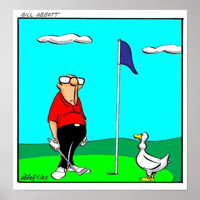 Funny Golf Humour Poster Cadeau (Devant)