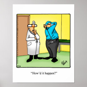 Funny Golf Humour Poster Cadeau