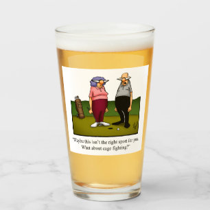 Funny Golf Humour Verre de bière