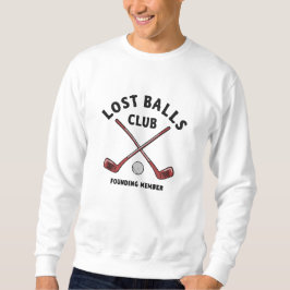 Funny Golf Love Balls Club bestickt Besticktes Sweatshirt