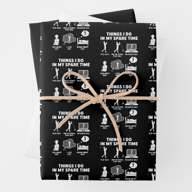 Funny Golf Lover Coach Gifts Dad Grandpa Golfer Geschenkpapier Set (Beispiel)
