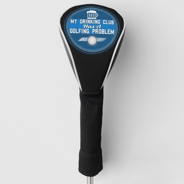 Funny Golf Mein Drink Club Golfer Golf Headcover (Vorderseite)