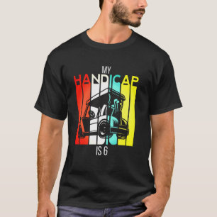 Funny Golf My Handicap ist 6 Golfspieler Vater Bal T-Shirt
