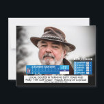 Funny Golf News  ️  40. 50. 60. Men Birthday Postkarte<br><div class="desc">BIG GOLF NEWS 60. Geburtstag Men's Funny Breaking News TV Grafik . Ist er über dem Hügel? Verwenden Sie die Buttons und Pfeiltasten, um das Bild zu verschieben... Die großen Neuigkeiten brechen. Vollständig editierbar und leicht zu verändern Text. Ändern Sie das Foto und den Text in den Anzug des Ereignisses....</div>