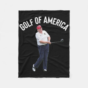 Funny Golf of America Donald Trump Pun Fleecedecke