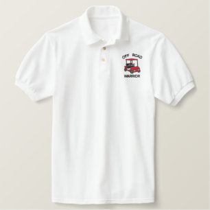 Funny Golf Off Road Warrior bestickt