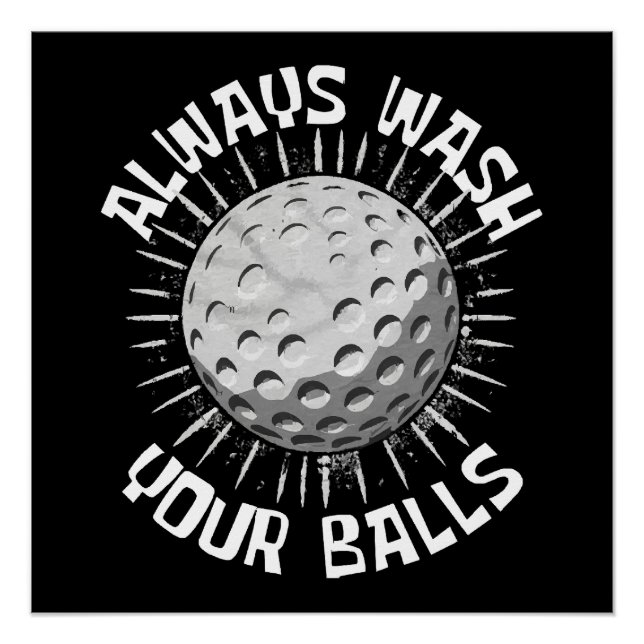 Funny Golf Poster (Vorderseite)