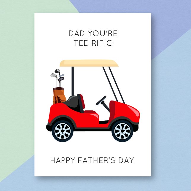 Funny Golf Pun Vatertag Card Karte (Von Creator hochgeladen)