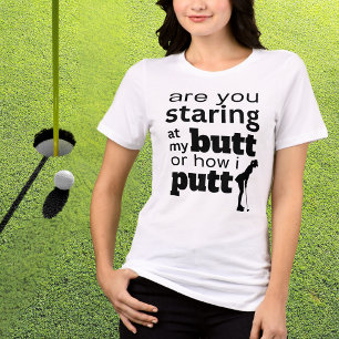 Funny Golf Quote Staring an meinem Hintern oder wi Tri-Blend Shirt