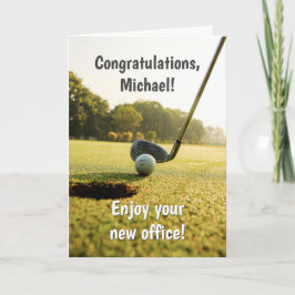 Funny Golf Retirement Card Karte