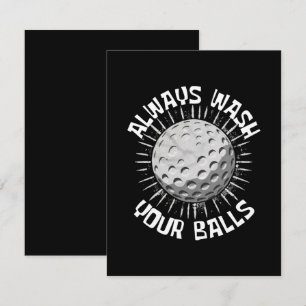 Funny Golf RSVP Karte
