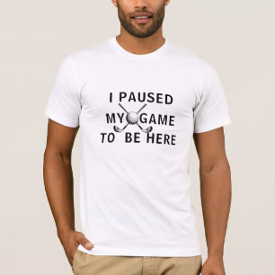 Funny Golf Shirt - 'Ich habe mein Spiel hier angeh