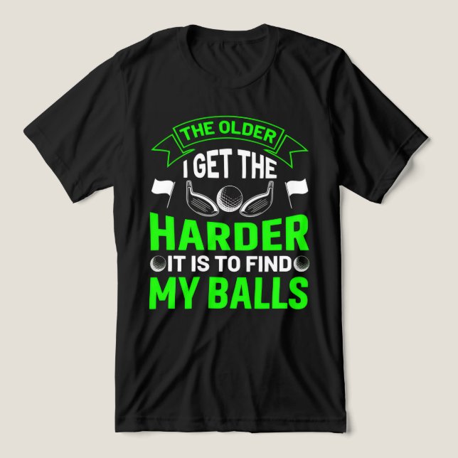 Funny Golf Shirt - Tee Off in Style and Humor 2025 (Design Vorderseite)