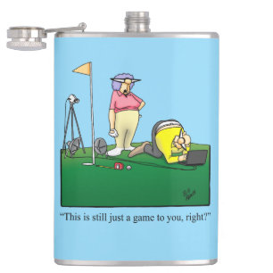 Funny Golf Spaß Hip Flask Geschenk Flachmann