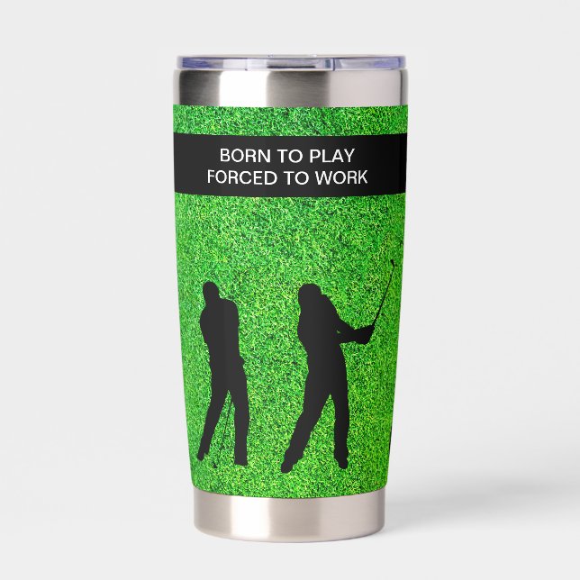 Funny Golf Spaß Insulk Drink Tumblers Thermobecher (Vorderseite)